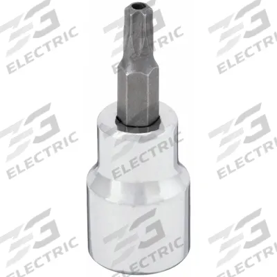 WESTWARD Socket Bit: 3/8 in Drive Size, Security Torx Tip, T25 Tip Size, 1 3/4 in Overall Lg - Security Torx Bit Sockets