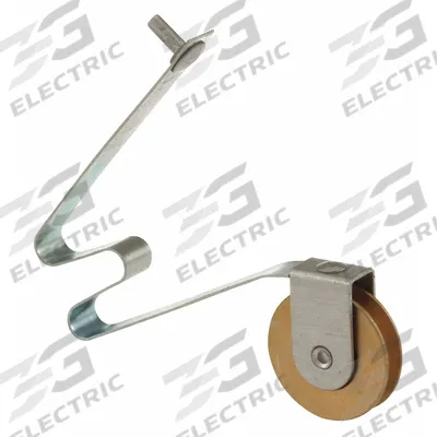 PRIME-LINE Tension Spring Roller: Tension Spring Roller, 7 7/16 in Overall Ht, Unfinished - Screen Door Hardware