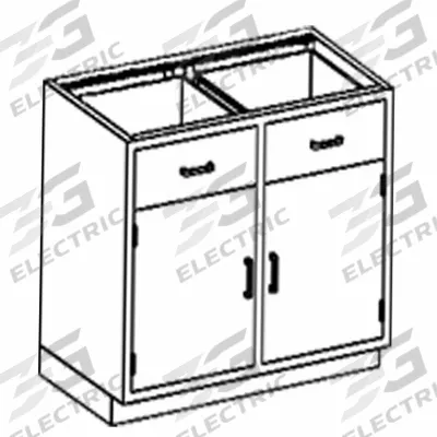 BLICKMAN Base Cabinet: 35 1/4 in Overall Ht, 22 in Overall Dp, 35 in Overall Wd - Base Cabinets