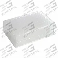 CAPLUGS Sterile 96-Deep Well Plates: Sterile, 96 Wells, 1 mL, 86 mm Dia, Square, 86 mm Overall Ht (MPN 222866408NE1). Key specifications — Brand: CAPLUGS; Body Color: Natural; RNase/DNase Free: No; Well Shape: Square; Material: Polypropylene Copolymer.