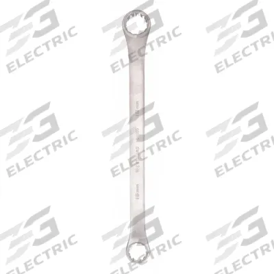 WESTWARD Box End Wrench: Alloy Steel, Satin, 16 mm_18 mm Head Size, 10 in Overall Lg - Metric, Double End, 12-Point, Box End Wrenches