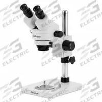 GLOBE SCIENTIFIC Microscope: Stereo, Binocular, 7X to 45X, 100 mm, 45X, LED (MPN A-SM-1BSX-144S). Key specifications — attr1026048: GLOBE SCIENTIFIC; attr1026068: 45X; attr1026078: 7X to 45X; attr1026095: 100 mm.