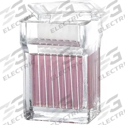 WHEATON Staining Jar: 16 Sample Capacity, 47 mm Ht, 26 mm Wd, 85 mm Dp - Staining Jars