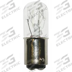 APPROVED VENDOR Incandescent Bulb: Incandescent, Double Contact Bayonet (BA15d), (T) Tubular, T6 (MPN C245-1). Key specifications — Light Color: White; Trade Number: C245-1; Voltage: 230V AC; Brand: APPROVED VENDOR; Bulb Shape: T6.