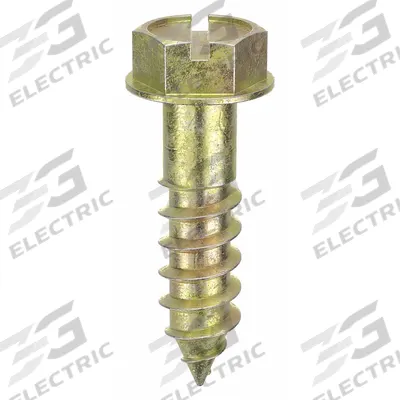 APPROVED VENDOR Concrete Anchor Screw: 1 in Overall Lg, 1/4 in Dia, Steel, Zinc Yellow - Hex-Head Screw Anchors