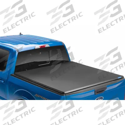 LUND Tonneau Cover: Folding Style, Vinyl, Black, Bolt-On, 73 3/4 in Lg - Folding Tonneau Covers