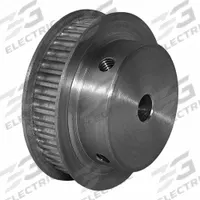DAYTON Timing Pulley: Curvilinear, Fixed, For HTD Timing Belt Section, For 6 mm Belt Wd, 40 Teeth (MPN 40-3M06M6FA6). Key specifications — Brand: DAYTON; Finish: Clear Anodized; For Belt Series: Powerhouse®.