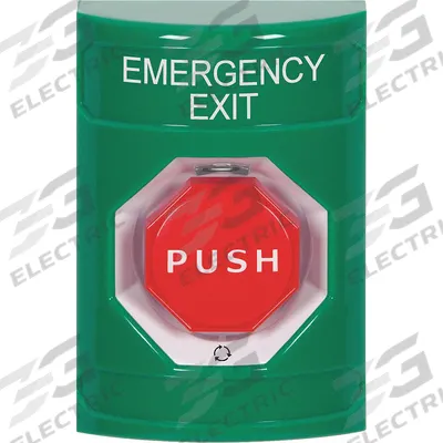SAFETY TECHNOLOGY INTERNATIONAL Exit Push Button: 4 7/8 in Ht, 3 3/16 in Dp, 3 1/4 in Wd - Push-to-Exit Buttons