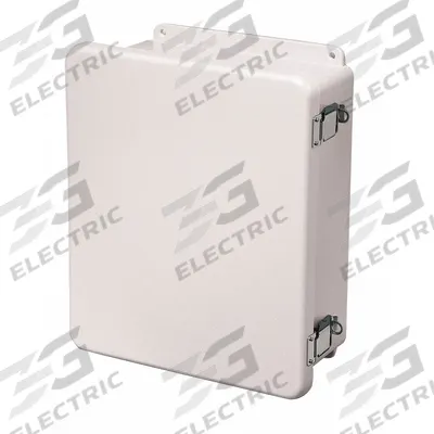 WIEGMANN Enclosure: Fiberglass, 16 in x 14 in x 6 in, NEMA 1/12/3R/4X/6P, Hinged - Fiberglass Submersible Enclosures