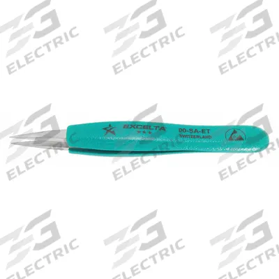 EXCELTA Tweezers: Stainless Steel, Point, Straight Tip - General Purpose Tweezers