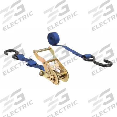 LIFT-ALL Motorcycle Tie Down Strap: 1 in Overall Wd, 6 ft Overall Lg, Blue, Polyester - Motorcycle Tie-Downs