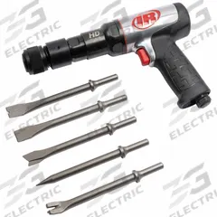 INGERSOLL RAND Air Hammer Kit: 3/8 in Shank Size, 3 in Stroke Lg, 2,600 bpm Blows per Minute, Round (MPN 135MAXK). Key specifications — attr1320834: INGERSOLL RAND; attr1320853: Round; attr1320854: Round; attr1320857: Bare Tool; attr1393634: Maintenance to Light Production; attr1393635: Yes; attr1393636: Ultra Durable.