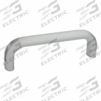JW WINCO Pull Handle: Unthreaded Holes, Aluminum, Silver, 7.72 in Mounting Hole Center to Center (MPN 565.1-26-196-EL). Key specifications — Screw Size: #10; Brand: JW WINCO; Color: Silver.