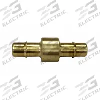 MEM-CO Barbed Fitting Coupling: 1/2 in ID x 1/2 in ID Size, Barbed x Barbed, Brass, Beaded Barb (MPN C10). Key specifications — Brand: MEM-CO.