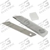 ABILITY ONE Snap-Off Blade: 4 1/2 in Blade Lg, 18 mm Blade Wd, 0.02 in Blade Thick, 52HT64, 10 PK (MPN 5110-01-621-6647). Key specifications — attr307700: Steel; attr307684: 52HT64; attr324887: ABILITY ONE.
