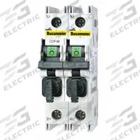 BUSSMANN Fuse Block: Finger-Safe, 2 Pole, 240 V AC, DIN Rail Mounting, Box Lug Termination (MPN CCP2-2-30M). Key specifications — Brand: BUSSMANN.
