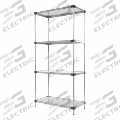 VESTIL Metal Shelving: 72 in x 36 in x 18 in, Solid Shelf, 600 lb Load Capacity per Shelf - Stainless Steel Open Metal Shelving