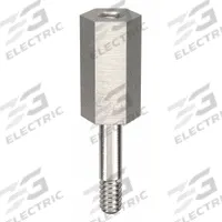 Standoff: Male x Female, 1/2 in Lg, Hex, Aluminum, Plain, 1/4 in Hex Wd, Aluminum, Aluminum, 10 PK (MPN 6RU40). Key specifications — Brand: APPROVED VENDOR.