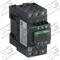 SCHNEIDER IEC Magnetic Contactor: Non-Reversing, 3 Poles, 3NO Contacts, 40 A, 480V AC Coil (MPN LC1D40AT7). Key specifications — Brand: SCHNEIDER; Integrated Surge Suppression: No.