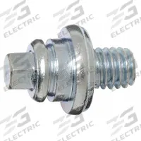 QUICKCABLE Battery Bolt: Bolt, Battery, Silver, Mil Specs/SAE, Steel, 25 PK (MPN 6703-525-025)
