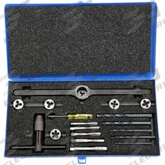 CHICAGO-LATROBE Drill Bit, Tap, and Die Set: 15 Pc, Metric (MPN 420368). Key specifications — attr1300648: Straight Flute.