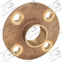 NIBCO Sweat Fitting Adapter: 2 in CTS x 2 in Pipe, Cup x Flange, Bronze (MPN 771-LF 2)