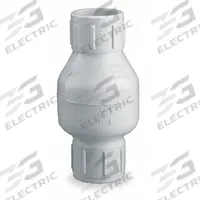 DAYTON Spring Check Valve: Inline Valve Body, 1/2 in Pipe Size, Socket x Socket, PVC, Female, Socket (MPN 4RG70). Key specifications — Brand: DAYTON; Poppet Material: Stainless Steel.