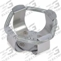OHAUS Flask Clamp: Flask Clamp, Stainless Steel, Rubber Mat, 50 mL (MPN 30400086). Key specifications — Hold Capacity: 50 mL; Brand: OHAUS; Includes: Rubber Mat; Material: Stainless Steel; Product Type: Flask Clamp.