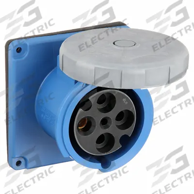 HUBBELL Pin and Sleeve Receptacle: Blue, 125/250V AC, Single Phase, 100 A, 3 Pole - Watertight Receptacles