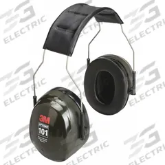 3M PELTOR Earmuffs: Over-the-Head Earmuff, Passive, 27 dB NRR, Foldable, Foam/Polyurethane/PVC (MPN 8071). Key specifications — attr114012: PELTOR(TM) Optime(TM) 101; attr114053: Foldable; attr114052: No; attr114031: No; attr114015: Acetal; attr114029: Polyurethane; attr114039: ABS; attr114048: 101.