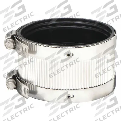 APPROVED VENDOR Flexible Pipe Straight: Neoprene, For 4 in Pipe, Iron - Shielded Flexible Transition Couplings