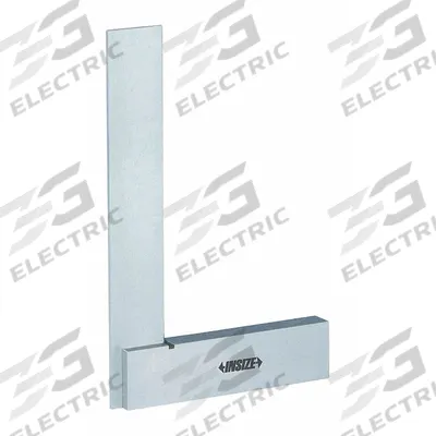 INSIZE Precision Steel Square with Wide Base: 90° Angle, 24 x 14 in Outside Dimensions - Machinist Precision Steel Squares