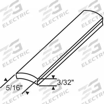 APPROVED VENDOR Screen Spline: Screen Spline, 3/32 in Overall Ht, 1,000 ft Overall Lg - Screen Door Hardware