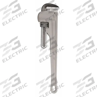 WESTWARD Pipe Wrench: Aluminum, 2 1/2 in Jaw Capacity, Serrated, 18 in Overall Lg - Straight Pipe Wrenches