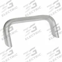 JW WINCO Pull Handle: Threaded Holes, Stainless Steel, Silver, 0.51 in, 4.25 in Grip Lg (MPN 565.7-20-128-A-MT). Key specifications — Screw Size: M6; Brand: JW WINCO; Color: Silver; _Leg Style: 35° Contact Surface.