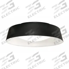 LED Flush Mount: 19 1/2 in Dia, Black/White, 5 in Ht, 4,000 lm, 2700K/3000K/3500K/4000K/5000K, 40 W (MPN DUNF20LAJUDBKWH). Key specifications — Voltage: 120 to 277V AC; Brand: AFX INC.; For Bulb Type: Integrated LED; Color Temperature: 4000K; Housing Finish/Color (Broad): Black/White.