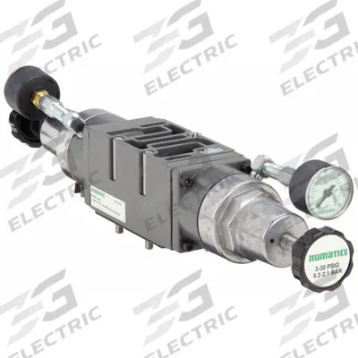 NUMATICS Sandwich Dual Air Regulator: 230 cfm Max Flow Rate, 3 psi to 30 psi - Numatics Sandwich Manifold Compressed Air Regulators