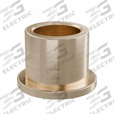 OILITE Flanged Sleeve Bearing: Bronze, SAE 841, 8 mm Bore, 11 mm OD, 10 mm Lg - Lubricated General Purpose Metallic Flanged Sleeve Bearings