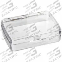 FLAMBEAU Storage Box: 2 7/8 in x 3 7/8 in x 1 1/8 in, Clear, Not Electrostatic Discharge Conductive (MPN 2020-2). Key specifications — ESD Conductive: Not Electrostatic Discharge Conductive; Color: Clear; Compartment WxD: 3-11/16 in x 2-9/16 in x 13/16 in; Brand: FLAMBEAU; Material: Plastic.