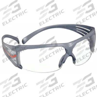 3M Safety Glasses: Clear Lens, Half-Frame, Scotchgard Anti-Fog - Padded Comfort-Fit Safety Glasses