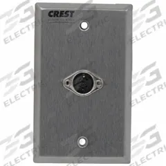 CREST HEALTHCARE SUPPLY Receptacle: Compatible with Wall Plate, 2 3/4 in Overall Wd, Stainless Steel (MPN B-32877P). Key specifications — Manufacturer Part Number: B-32877P; Color: Gray; Brand: CREST HEALTHCARE SUPPLY; Call Station Type: Receptacle; Material: Stainless Steel; Compatible Product Type: Wall Plate; Part Type: Receptacle Replacements.