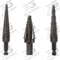 IRWIN Step Drill Bit Set: 3 Pc, 1/8" to 3/4", Black Oxide HSS, 135° Point (MPN 10502ZR). Key specifications — attr1239053: Not Impact Rated.