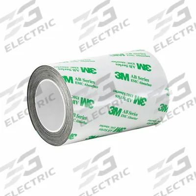 3M Conductive Electrical Tape: 2 in Wd, 4 yd Lg, 20 mil Thick, Gray, Polyamide Film - EMI-Absorbing Electrical Tape