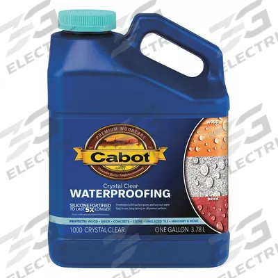 CABOT Sealer: Sealer, Exterior, Water, 1 gal Container Size, Concrete/Iron/Masonry/Wood - Concrete & Paver Sealers