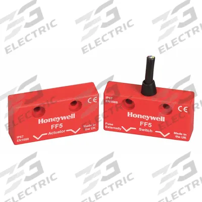 Honeywell Magnetically Actuated Safety Interlock Switch: FF5 Series, 1NO/2NC - DC Safety-Interlock Switches