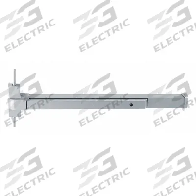 TOWNSTEEL Surface Vertical Rod: 36 in Max Door Wd - Surface Vertical Rod Push Bars