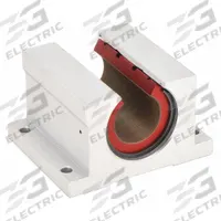PBC LINEAR Mounted Linear Bearing: Single, Self-Aligning, 1/2 in Inside Dia, Frelon™ Gold, PN (MPN PN08). Key specifications — Liner: Frelon™ Gold; Material: Aluminum Alloy.