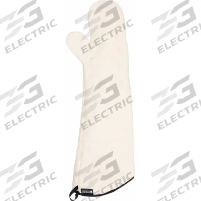 SAN JAMAR Oven Mitt: 500°F Max Temp, 24 in Overall Lg, Cotton, Tan (MPN 824TM) - Furnishings, Appliances and Hospitality