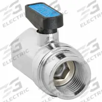 APPROVED VENDOR Manual Two-Way Ball Valve: 1/2 in, Nickel-Plated Brass, Straight, FNPT x FNPT, Wedge (MPN G-MVFP-50F). Key specifications — Brand: APPROVED VENDOR; Handle: Wedge.