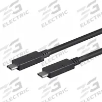 MONOPRICE USB Cable: Type C End 1, Type C End 2, Black, 6.6 ft Lg, 3.1 USB Specification, USB Cable (MPN 24284). Key specifications — End 1 Connection Type: Type C; Color: Black; Brand: MONOPRICE; Product Type: USB Cable; End 2 Connection Type: Type C.